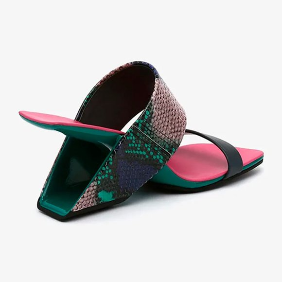 NEW High Heels Sandal Snake Print - Picture 10 of 11